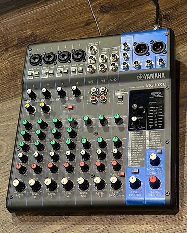 Звуковое оборудование: Yamaha MG10XU mikser – kompakt, çoxkanallı audio idarəetmə pulti — 2