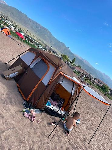 бей микс: Семейная кемпинговая палатка с тамбуром/навесом - Вместительная — 3