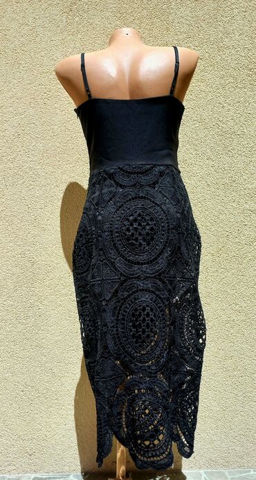 kozne haljine zara: M (EU 38), L (EU 40), color - Black, Other style, With the straps