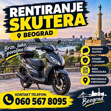 Vehicle Rent: Iznajmljivanje skutera – Beograd - Moderni skuteri, idealni za brzo — 1