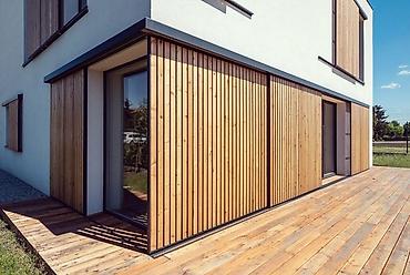 archa group: Отделка фасадов деревом под ключ Планкен • Вагонка • Рейка • Блок-хаус — 1