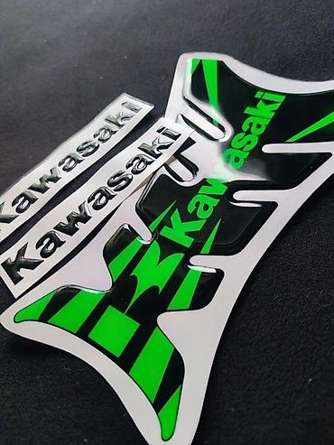 orginal: Stikeri za motore - Kawasaki slova i tank pad - 16611 📌 Opis — 1