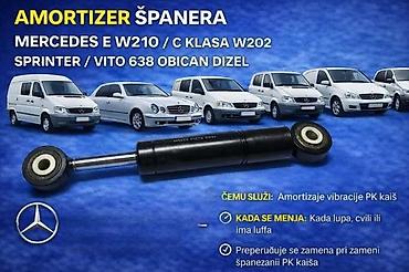 AMORTIZER SPANERA MERCEDES E C KLAS W210 W202 SPRINTER VITO |