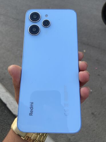 сотовый телефон fly ff248: Redmi Note 12, 256 GB, rəng - Göy, Zəmanət, Barmaq izi, Simsiz şarj