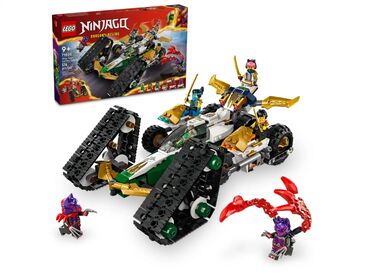 razvivajushhie igrushki dlja detej 7 mesjacev: Lego Ninjago 71820 Комбо-машина команды ниндзя 🚙576 деталей 🟨