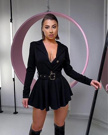 Haljine: 💫Ženska mini haljina u stilu blejzera sa kaišem
2700 din — 3