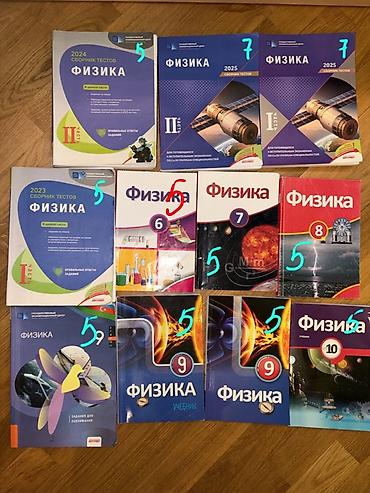 Kitablar və jurnallar: Fənn kitabları və test topluları dəsti Təklif: Fizika, Kimya — 1