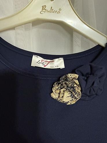 toy ucun donlar instagram: Qız uşağı üçün ziyafət paltarı - Ölçü: 12–13 - Rəng: tünd göy üst — 3