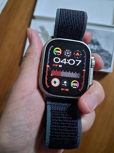 Башка акылдуу сааттар: Смарт часы HK 9 ULTRA 2 (реплика Apple Watch Ultra 2) - Измерение — 2