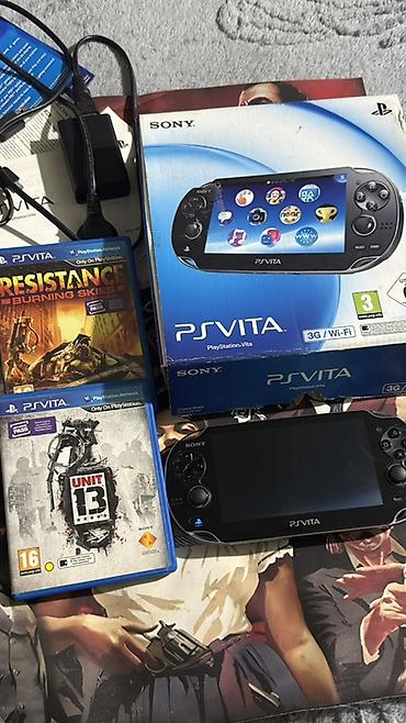 ps salonu: Sony PlayStation Vita (PSVita) – 3G/Wi‑Fi versiyası, Crystal Black — 1