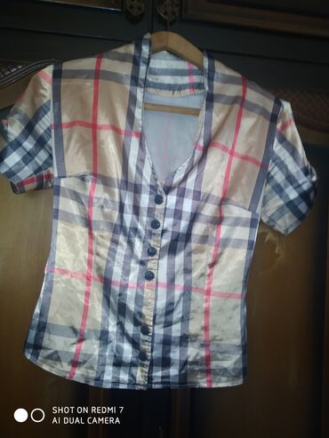ženske bluze i košulje: L (EU 40), Silk, Plaid, color - Multicolored
