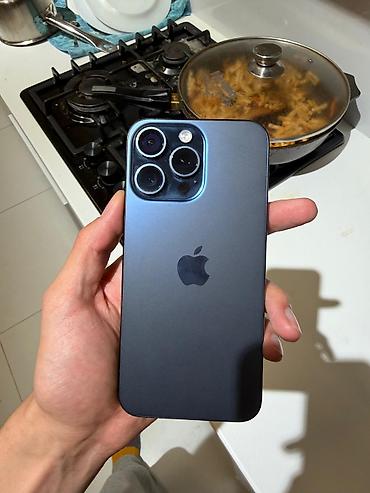 Уюлдук телефондор жана аксессуарлар: IPhone 15 Pro Max, Колдонулган, 512 ГБ, Blue Titanium, 85 % — 2