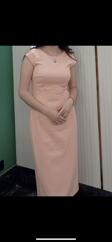 розовое детское платье: Вечернее платье, Коктейльное, Длинная модель, Без рукавов, S (EU 36)