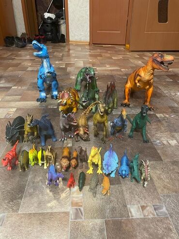 динозавры бишкек: Динозавры разные коллекция Разные виды и размеры Маленькие по 500