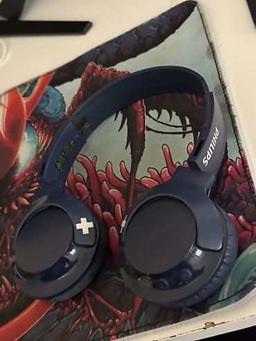 philips qulaqlıq: Philips bass 3075 simsiz on-ear qulaqcıq - Rəng: tünd mavi - — 1