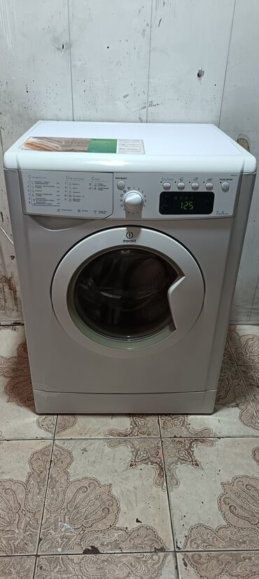 apil 7: Paltaryuyan maşın Indesit, 7 kq, İşlənmiş, Avtomat, Ödənişli çatdırılma