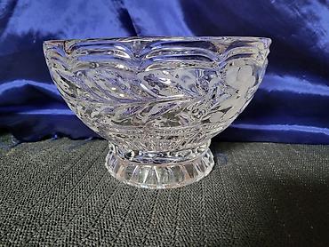 Činije: Cinija nova kristal Zajecar iz 70ih.god. Cinija kristal sa matiranim — 3