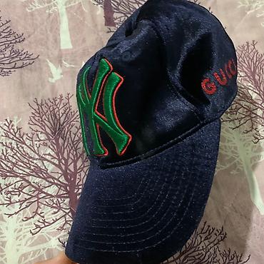 купить бейсболку мужскую летнюю: Головные уборы, Gucci, Новый, цвет - Синий, Самовывоз — 3