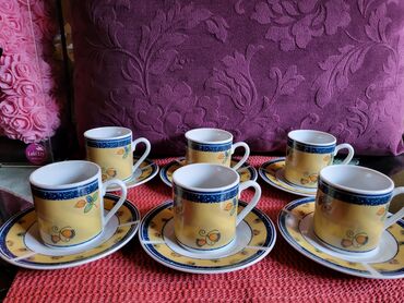 Kuhinjski setovi: Soljice nove porcelanske za kafu. Soljice komada 6 u ceni,kutija — 4