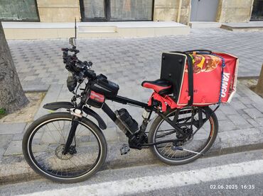 velosibet barter: İşlənmiş Elektrik velosipedi Crolan, 29", sürətlərin sayı: 27, 350-500 Vt, Ünvandan götürmə