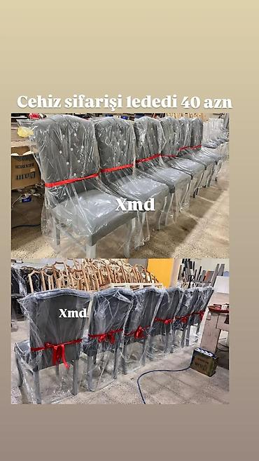 Cehiz sifarişi üçün stul bəzəyi – LED-lı dekor - Hər stul üçün LED