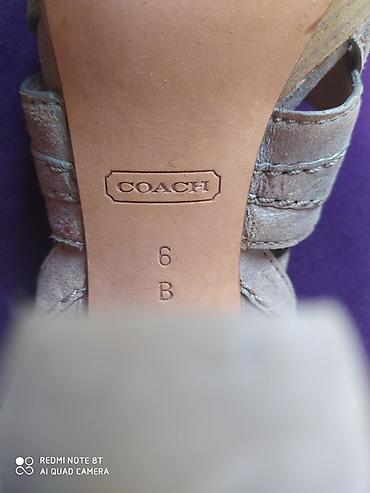 басоножка: Басоножки COACH - оригинал, натуральная кожа, ручная работа.Размер 36 — 5