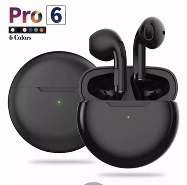 Qulaqlıqlar: Yeni Airpods pro 6 tws qara .ses effektli gozel gorunuslu mini