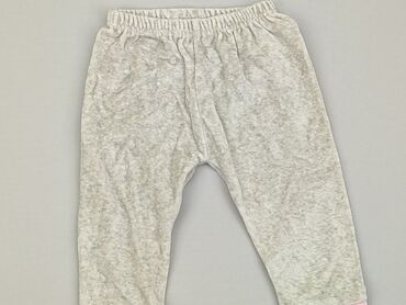 legginsy jasno szare: Spodnie dresowe, 3-6 m, stan - Dobry