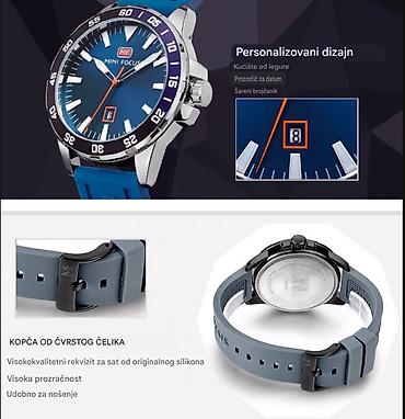 Ručni satovi: Nov ručni sat sa kutijom. Vodootporan mogu da se peru ruke, silikonska — 3