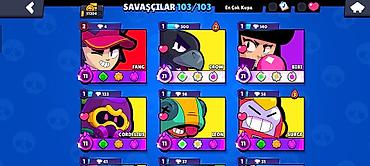 Digər: Brawl Stars oyun hesabı - Kupa: 51,204 - Səviyyə/XP: 30 səviyyə — 8