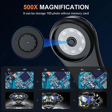 Для зрения очки: Для просмотра мелких деталий 500-кратное увеличение цифровой — 13