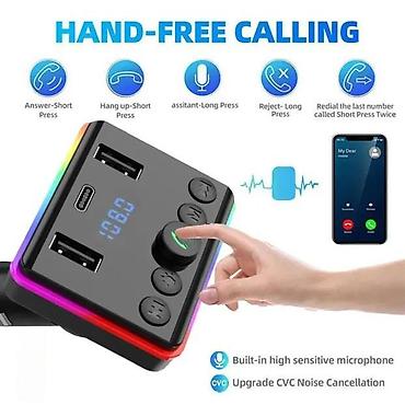 Audio oprema za auto: Bluetooth FM transmiter M-50 MP3 3.1A RGB NOVO. Opis proizvoda — 8
