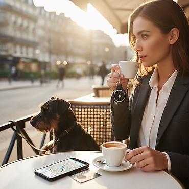 gps: Bluetooth-трекер для ключей, сумок и домашних животных - Компактный — 1