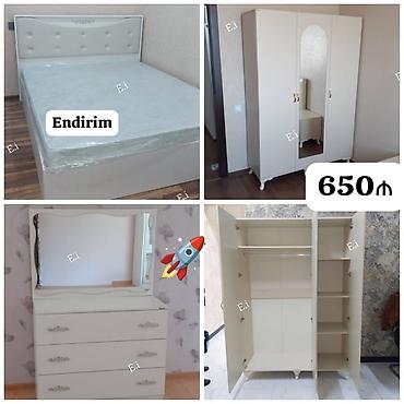 lider mebel: Yataq otağı mebel dəsti - Rəng: krem/ivori - Dəst tərkibi: • İki — 1