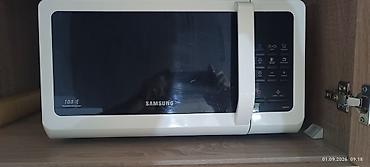 mətbəx soba: Mikrodalğalı soba Samsung, Ayrıca dayanan, Mikrodalğalar ilə, rəng - Ağ, İşlənmiş — 2