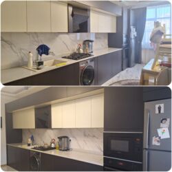 Matraslar: 6 m ölçüsündə satilir 2000 azn.Uzerinde qaz+moyka+aspirator