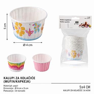 KMT Korpice za mafine 5404401 Praktične papirne korpice za pripremu
