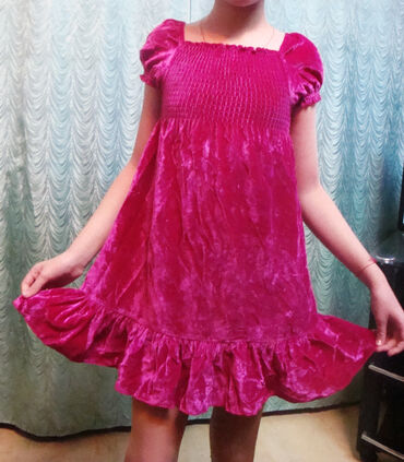 велюровый костюм спортивный: Детское платье, цвет - Розовый, Новый