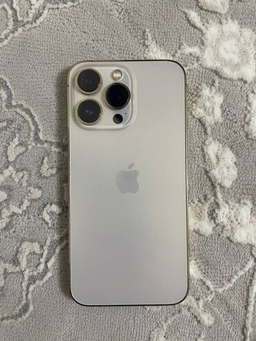 айфон 13 п: IPhone 13 Pro, Б/у, 512 ГБ, Золотой, Зарядное устройство, Чехол, 81 %