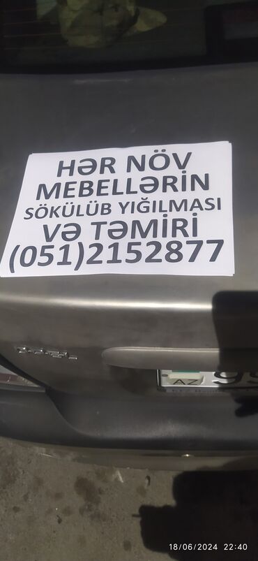 mebel ustasi: Mebellərin yığılması