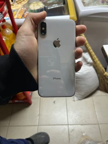 x 256: IPhone X, Б/у, 256 ГБ, Белый, Зарядное устройство, Чехол