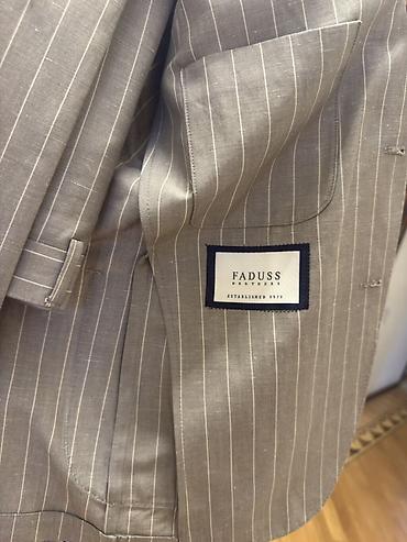 kətan kostyum: Yeni kostyumdur.Slim fit model FADUSS Brothers kişi kostyumu - Rəng — 4