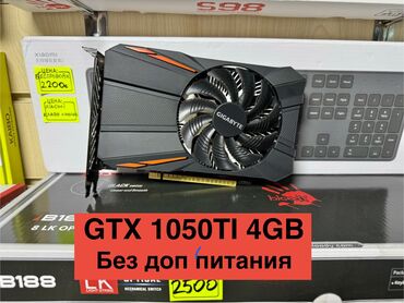 звукая карта: Видео карта, Gigabyte, GeForce GTX, 4 ГБ, ПК үчүн