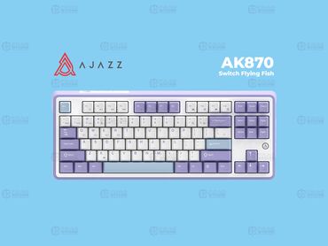 компьютерная клавиатура: Клавиатура Ajazz AK870 Purple-White-Blue (Switch Flying Fish) Ajazz
