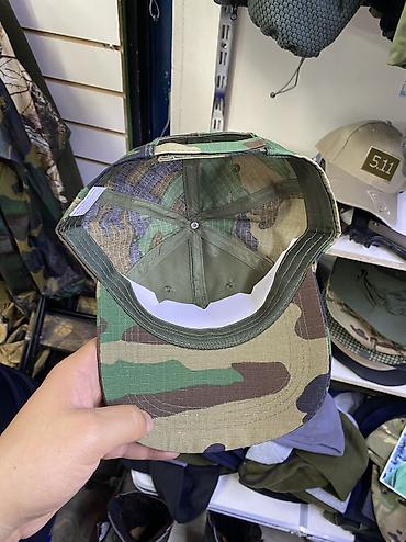 woodland: Кепка, Бейсболка, Без логотипа, Козырек: Изогнутый, На липучке — 2