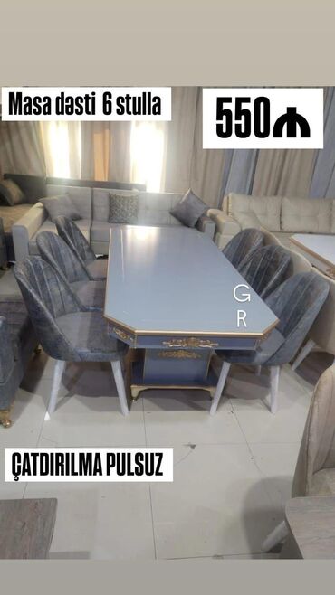 Uşaq və gənc otağı üçün dəstlər: Stol stul masa oturacaq sifarisle
