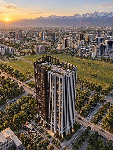 kut tower: 2 комнаты, 99 м², Элитка, 4 этаж, ПСО (под самоотделку) — 4