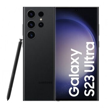 sony telefon: Samsung Galaxy S23 Ultra, 256 GB, rəng - Qara, Sensor, Barmaq izi, Simsiz şarj