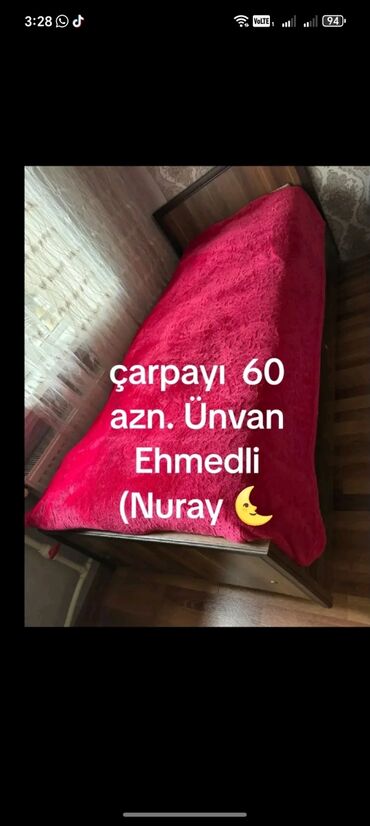 qoz taxta: Təknəfərlik çarpayı, Matrassız