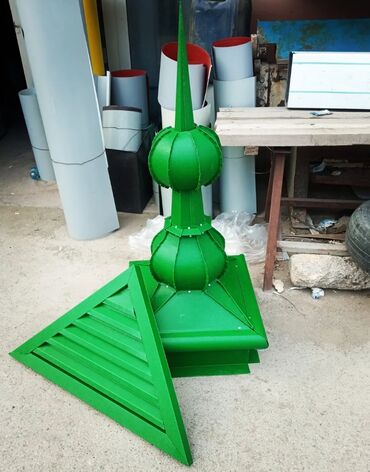 Digər dam örtükləri: Metal dam örtüyü elementləri – dekorativ başlıqlar və baca başlıqları — 11